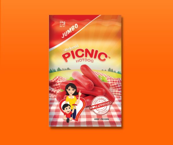 Mekeni Picnic Red Hotdog Jumbo 1000g