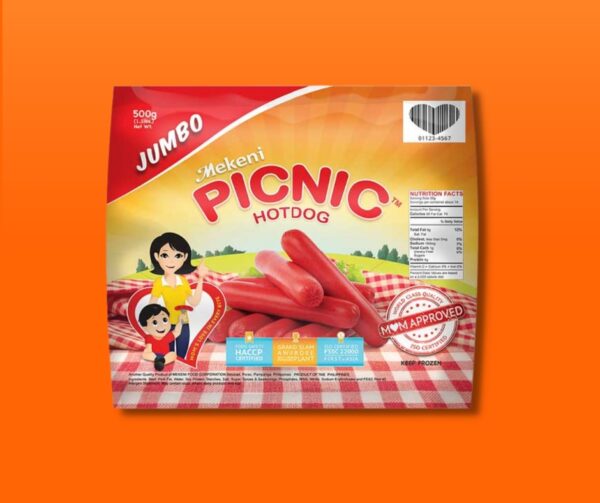 Mekeni Picnic Red Hotdog Jumbo 500g