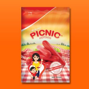 Mekeni Picnic Red Hotdog Super Jumbo 2500g