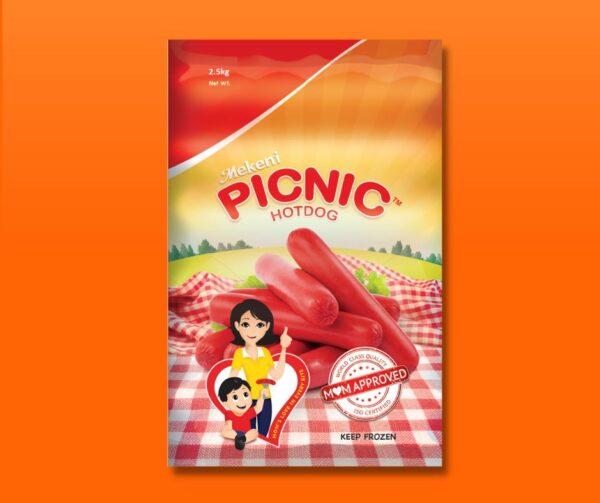 Mekeni Picnic Red Hotdog Super Jumbo 2500g