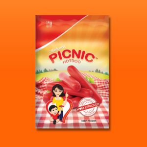 Mekeni Picnic Red Hotdog Super Jumbo 1000g